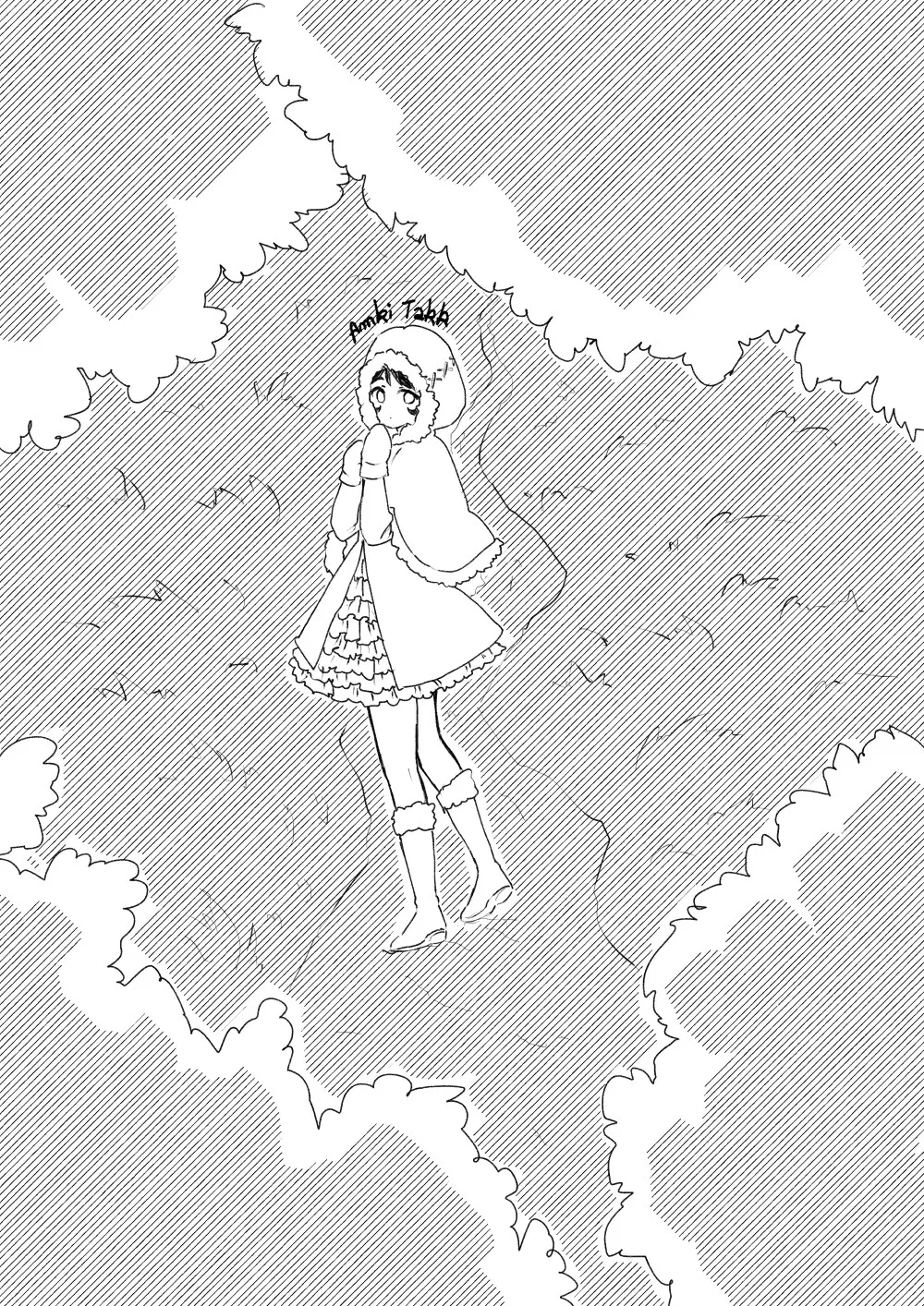 Inktoobiche Foret Froufrous Gants